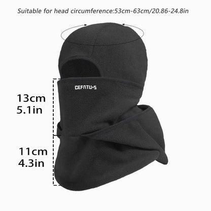 Winter Balaclava Face Mask - Cold Weather Windproof Fleece Lined Neck Gaiter, Multi-Functio Beanie Hat for Outdoor Activities Gray